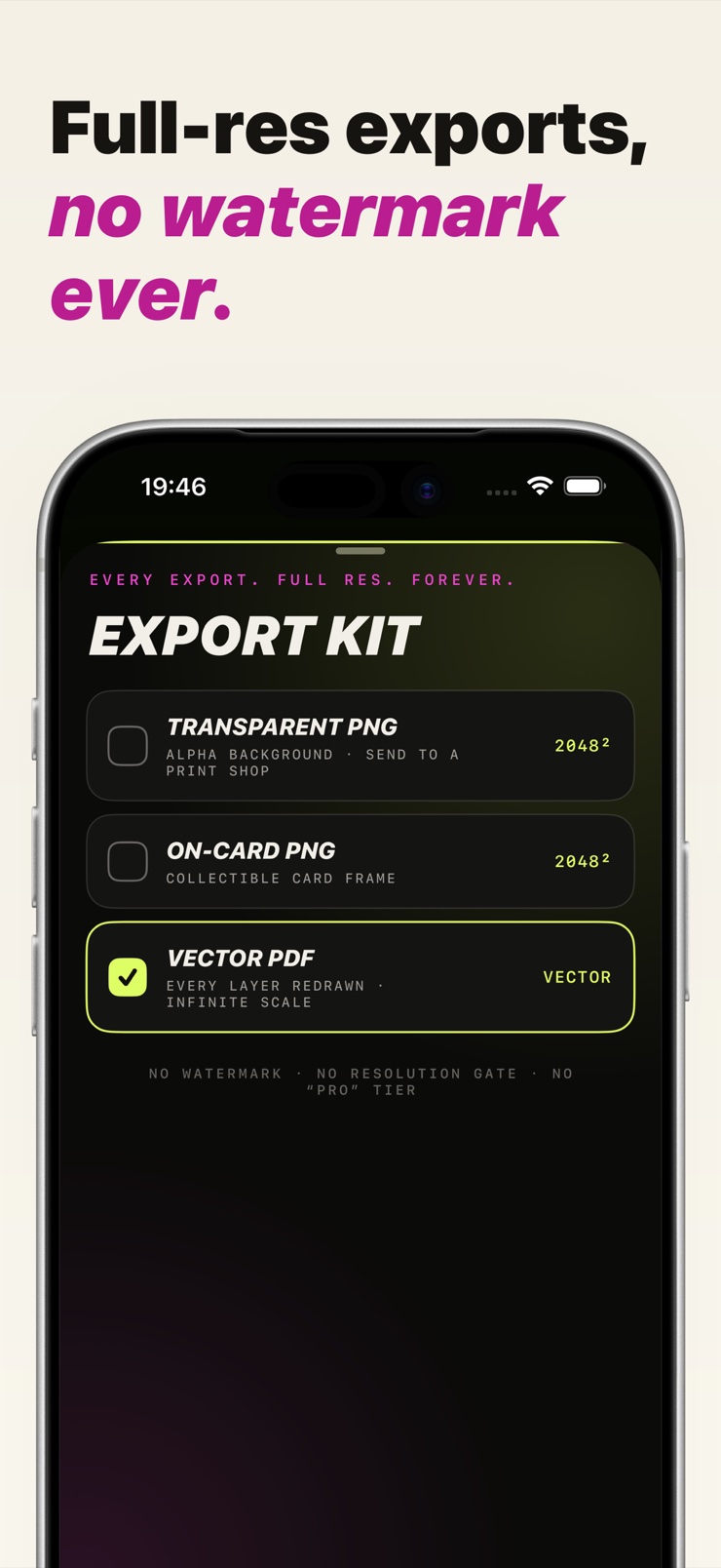Importing a club crest with on-device background removal in Kitline
