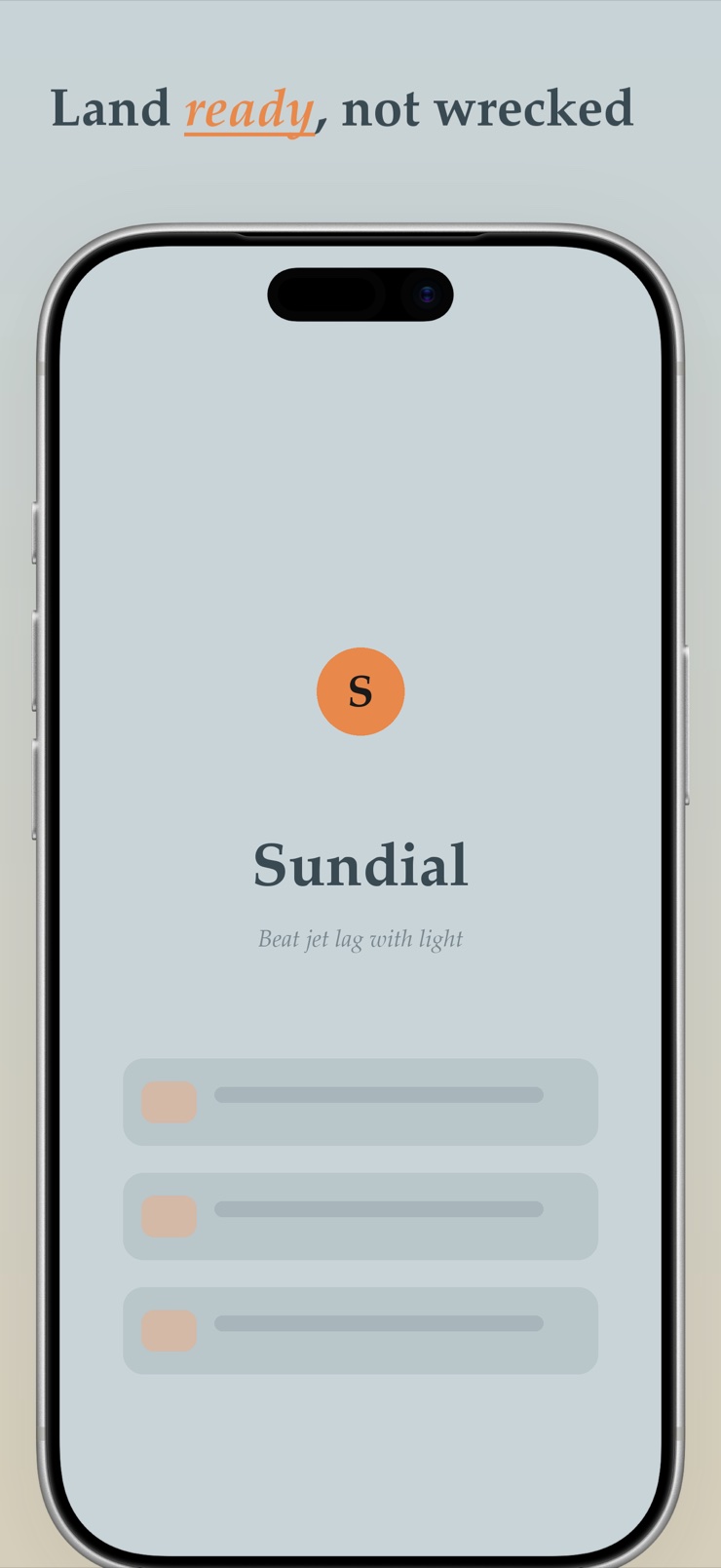 Sundial Today card showing the current seek-light window and countdown on iPhone