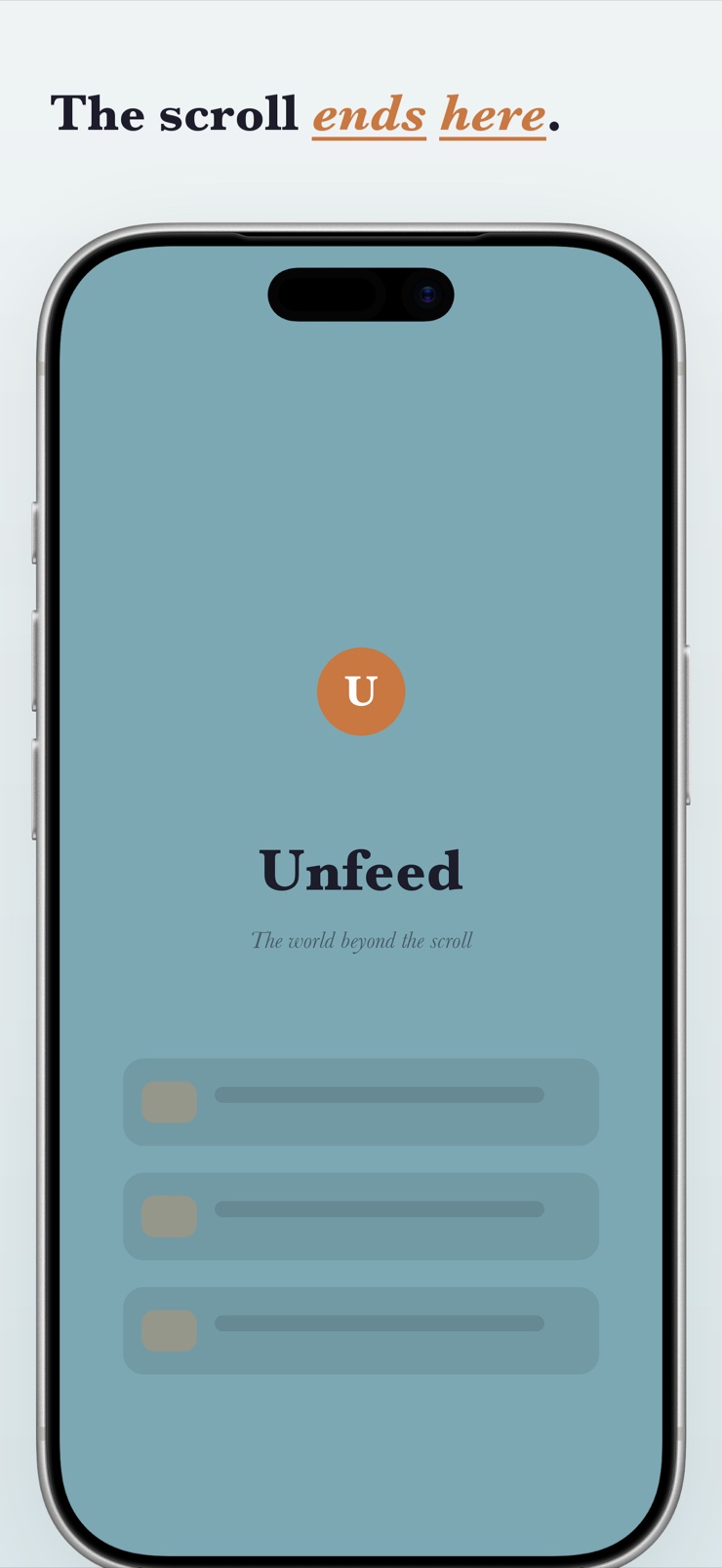 Unfeed shield dashboard with blocked apps and reclaimed time counter