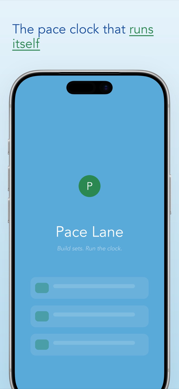 Pace Lane iPhone screenshot 1